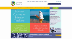 Desktop Screenshot of educatetogether.ie